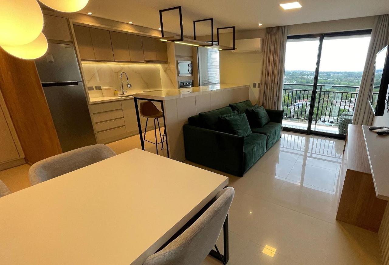 포스두이구아수 Lindissimo Apt No Ultimo Andar No Centro De Foz Com Vista Incrivel 아파트 외부 사진